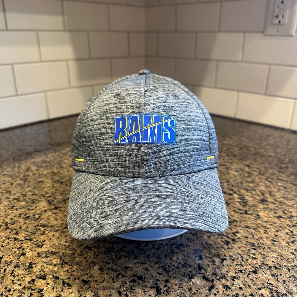 Los Angeles Rams New Era 39THIRTY Flex Fit Baseball Cap Grey Men's NFL